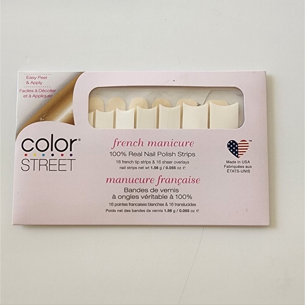 Color Street French Manicure "City Of Love" RETIRED Nail Polish Strips NEW